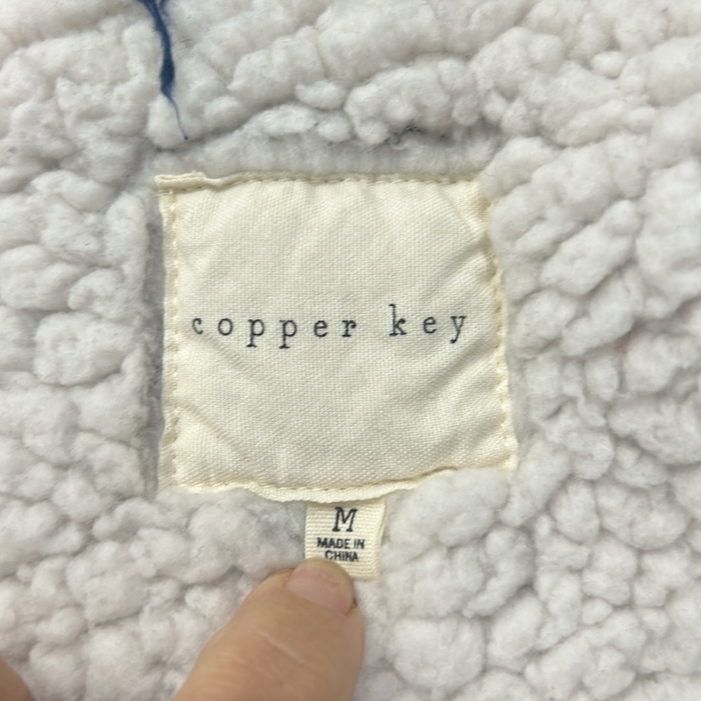Copper Key Blue Hooded Jacket. Size M - Picture 12 of 17
